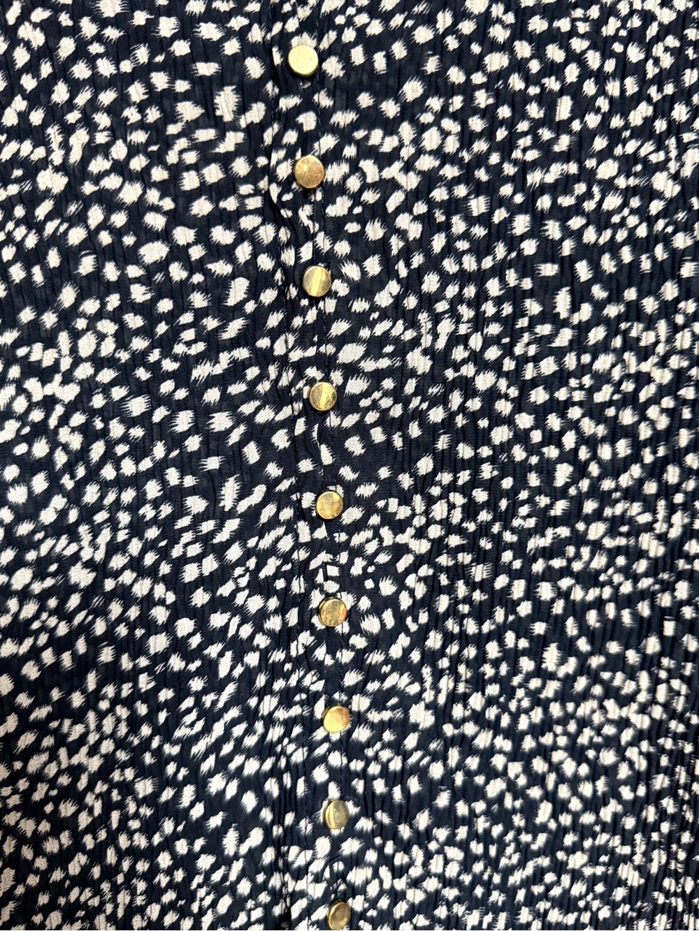 By Together Black Blouse with Tan Dot Print - Picture 3 of 7